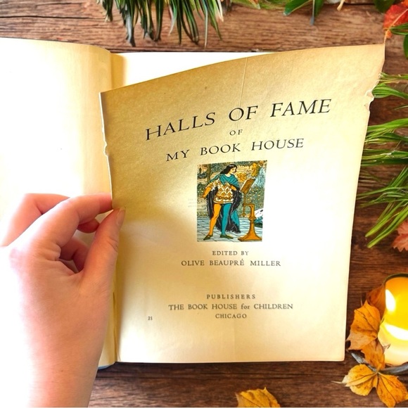 VINTAGE 1937 Halls of Fame of My Book House - Childhood Biographies of Authors - Picture 9 of 16